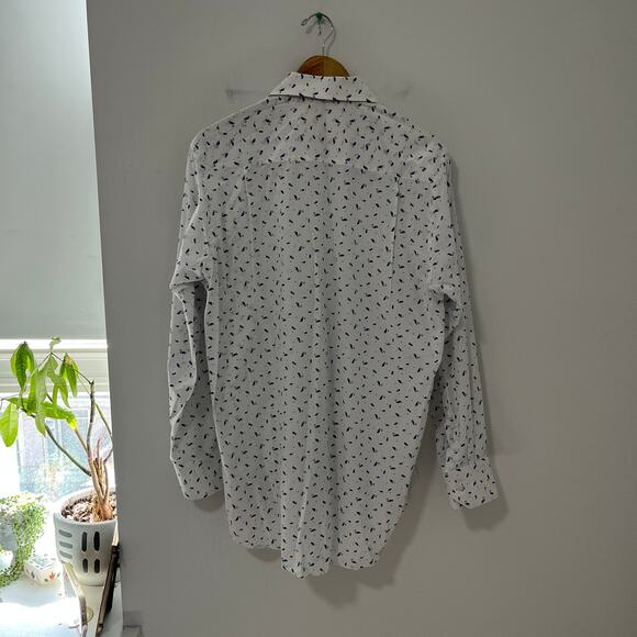 Tallia Lord & Taylor Men's Flamingo Print Button Up Mason Fit Top Size Large - Picture 4 of 4